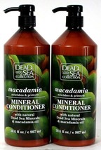 2 Bottles Dead Sea Collection 30.6 Oz Macadamia Oil Nourish Mineral Conditioner - £22.01 GBP