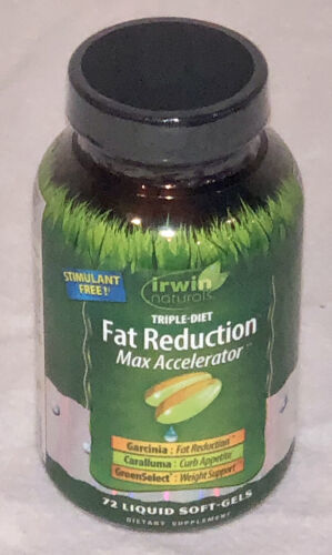 Primary image for Irwin Naturals Triple-Diet Fat Reduction Max Accelerator 72 soft-gels Exp 4/24