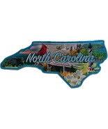 North Carolina State Outline Foil Fridge Magnet - £6.31 GBP