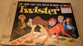Vintage 1966 TWISTER Game Milton Bradley in Original Box Mat and Spinner... - £31.06 GBP