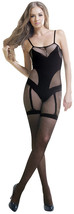Blancho SE-140 Sexy Black Sheer Lace Cami Body Stocking  - $27.00