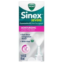 Vicks Sinex Severe Nasal Spray with Moisturizing Ultra Fine Mist, Decong... - $185.16 MXN