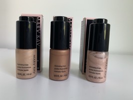 Mary Kay Illuminating Drops Golden Horizon Bronze Light Silver Sands Lot... - €25,97 EUR