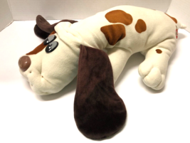 Tonka Pound Puppies Puppy 15&quot; Ivory &amp; Dark Brown Spots Long Ears Plush - £11.73 GBP