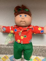 Vintage Cabbage Patch Kid Play Along Hard To Find PA-24 Auburn Hair Blue Streak - $225.00