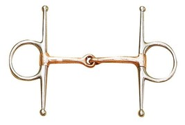 Western or English Saddle Horse Stainless 5&quot; Full Cheek Snaffle Bit Copp... - $23.80