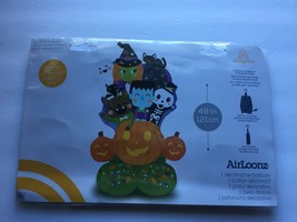 NEW Airloonz Inflatable Halloween Kids &amp; Pumpkins Decorative 48&#39;&#39; Balloon - $18.77 CAD