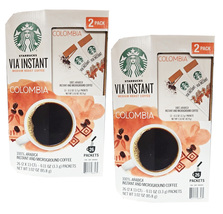 X 2 Starbucks  Instant Medium Roast Colombia Coffee - 26 Counts Each - £38.99 GBP