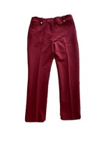 New Ann Taylor LOFT Muted Red Studded Belt Loop Slim Fit Ankle Pants Sz 4 - £31.64 GBP