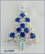 Signed Eisenberg Ice Large Candle Tree Pin (#J1008) - $3,331.91 MXN