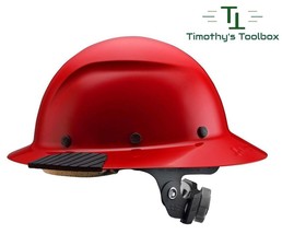 LIFT Safety DAX Red Full Brim Hard Hat w/ Ratchet Suspension - £74.78 GBP