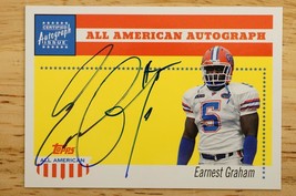 2003 Topps All American Football Earnest Graham AA-EG Autograph Card FL Gators - £7.95 GBP