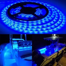 Pontoon Boat Light with Mounting Clips, 16.4 Feet Waterproof Marine LED, 12v - £28.76 GBP