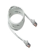 Belkin RJ45 Category-5e Snagless Molded Patch Cable (White, 25 Feet) - £12.74 GBP