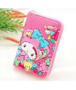Kawai Melody Fashion Wallet Hello Kitty Round Zip Wallet Pink  White Blu... - £6.96 GBP