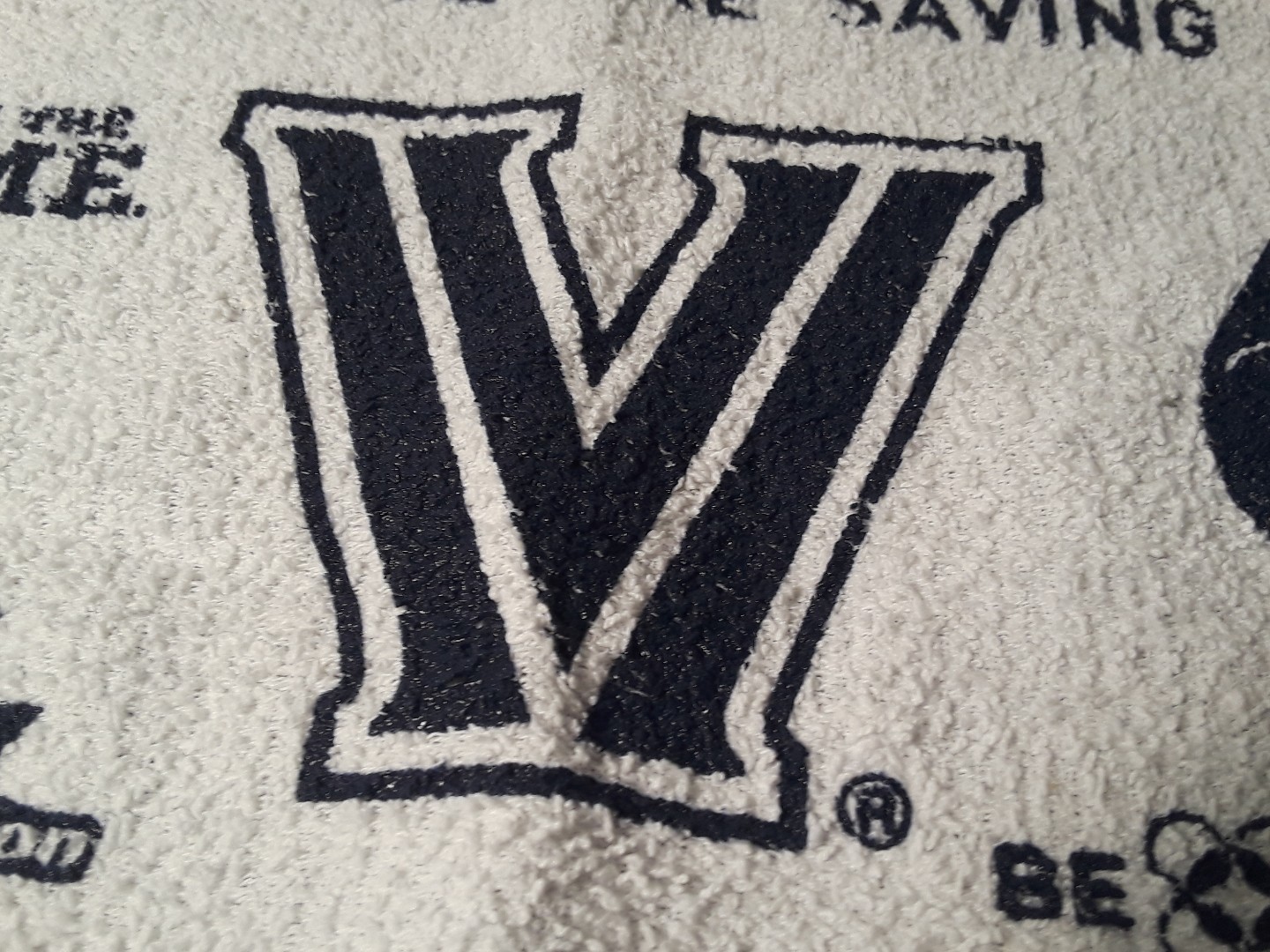Villanova University "Get in the Game" Collectible Men's Basketball Rally Towel Item image 2