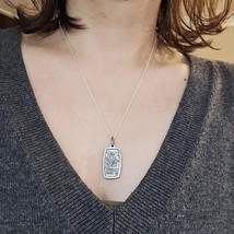 Vintage Silver &amp; Gold Saint St Michael Protect Us Medal Medallion Necklace - $39.99