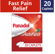 PANADOL ActiFast Pain Relief Fever Headache Rheumatism 20 Caplets - £17.25 GBP