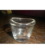 Clear Glass 1 3/4&quot; Eyewash Cup/Made In Taiwan/Oval shape to fit over eye... - £7.47 GBP