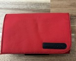 Nintendo DS XL Red Black Fabric Canvas Case With Game Storage - $18.99