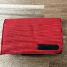 Nintendo DS XL Red Black Fabric Canvas Case With Game Storage - £15.00 GBP