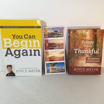 Joyce Meyer Lot Of 2 Books The Power Of Being Thankful And You Can Begin Again  - £12.57 GBP