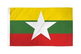 3x5 Myanmar (Burma) Flag Country Banner New Indoor Outdoor - £12.78 GBP