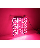 New &#39;Girls Girls Girls&#39; Club Bar Pub Art Neon Sign 9&quot;x9&quot; - £54.98 GBP