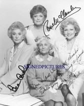 The Golden Girls Cast Signed Rp Photo Bea Arthur Betty White Estelle Rue + All 4 - £13.77 GBP