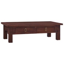 Coffee Table Classical Brown 100x50x30 cm Solid Mahogany Wood - £89.23 GBP
