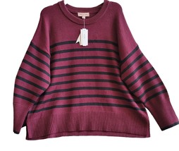 Philosophy Women Red Striped Sweater SZ- Large NWT  - £37.31 GBP