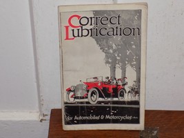 Vintage 1915 Gargoyle Mobiloils Correct Lubrication Booklet - $4,428.85 MXN
