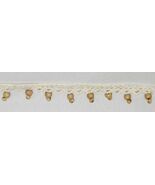 Natural Crochet Trim with Wooden Beads Sold by the Yard (M217.31) - €2,55 EUR