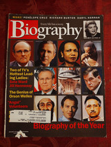 BIOGRAPHY January 2002 Rudolph Giuliani Sela Ward Jill Hennessy Daryl Hannah - £7.76 GBP