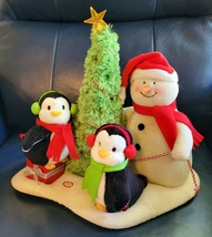 Hallmark Jingle Pals Very Merry Trio Animated Singing Snowman Penguins See Video - £31.57 GBP