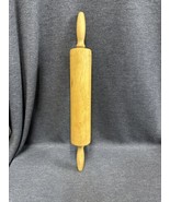 vintage maple wood rolling pin 18&quot; x 2 1/4&quot; nice markings - $16.53