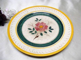 2424 Antique Stangl Pottery Garden Flower Dinner Plate - $20.00