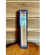 Vintage Plymouth Bamboo Knitting Needles #10 8 Inch Set of 5 - £17.41 GBP