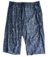 Athleta Blue Print Cropped Pants Drawstring Waist Size 22 - $23.74