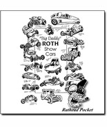 Rat Fink&#39;s BIG DADDY Ed Roth&#39;s Show Classic Cars on a large white tee shirt - £15.98 GBP