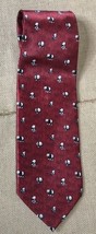 Jatala Panda Bear Bamboo Deep Red Necktie Tie Novelty Fun Animal Print - £15.82 GBP