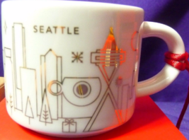 Starbucks 2014 You Are Here Seattle Washington Mini Mug Ornament NEW IN BOX - £15.04 GBP