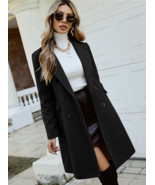 Frenchy Lapel Neck Double Breasted Overcoat - £38.93 GBP