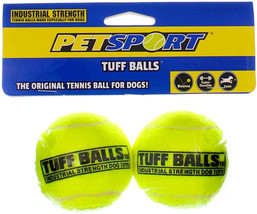 Petsport Tuff Ball Dog Toy: The Ultimate Industrial-Strength Tennis Ball for Dog - £3.89 GBP