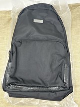 Jimmy Choo Parfums School Office Travel Black Backpack Croc Embossed Trim - $54.99