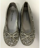 Falls Creek Dress Shoes Girls Size 12 Silver Sparkly Ballet Flats - €9,38 EUR