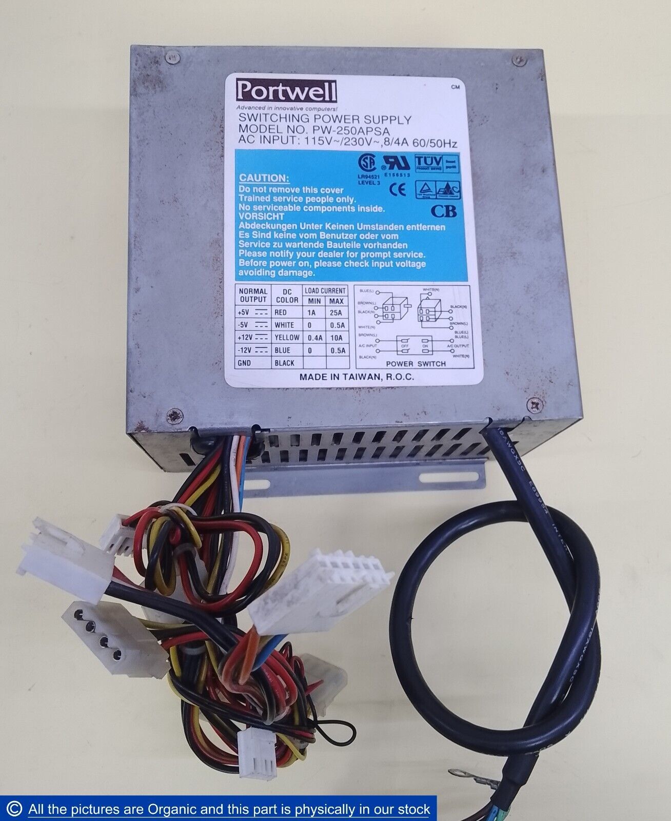 Portwell PW-250APSA Switching Power Supply PSU 250W +5V 25A For Industri... - $279.00