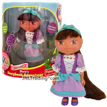 Year 2005 Nick Jr DORA Storybook Adventures 6 Inch Doll RAPUNZEL with Hairbrush - £35.54 GBP