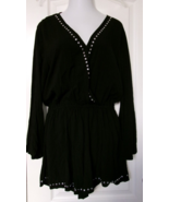 Bar III Swim suit cover up/romper Black with accents Size X-Large - $21.77 CAD