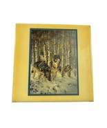 Leanin Tree Acrylic Tile Wall Hanging Larry Fanning September Snow Wolve... - £14.87 GBP